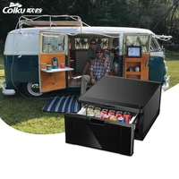 New design Auto Parts Portable Outdoor using 12V 24V drawer car refrigerator fridge for caravan 40L -16 Low Consumption Quite