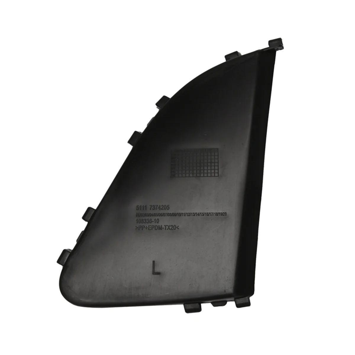 

1 Pair Front Left Right Side Closed Grille Center Black Plastic 51117374205 51117374206 for X1 F48 F49