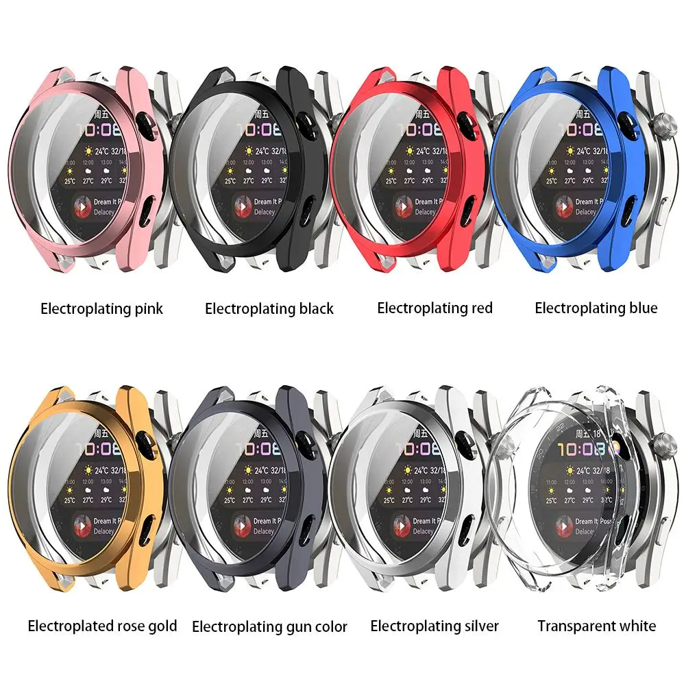 

Новый ультратонкий защитный чехол, закаленная пленка, защитная оболочка для экрана, чехол, совместимый с аксессуарами Huawei Watch3 Pro