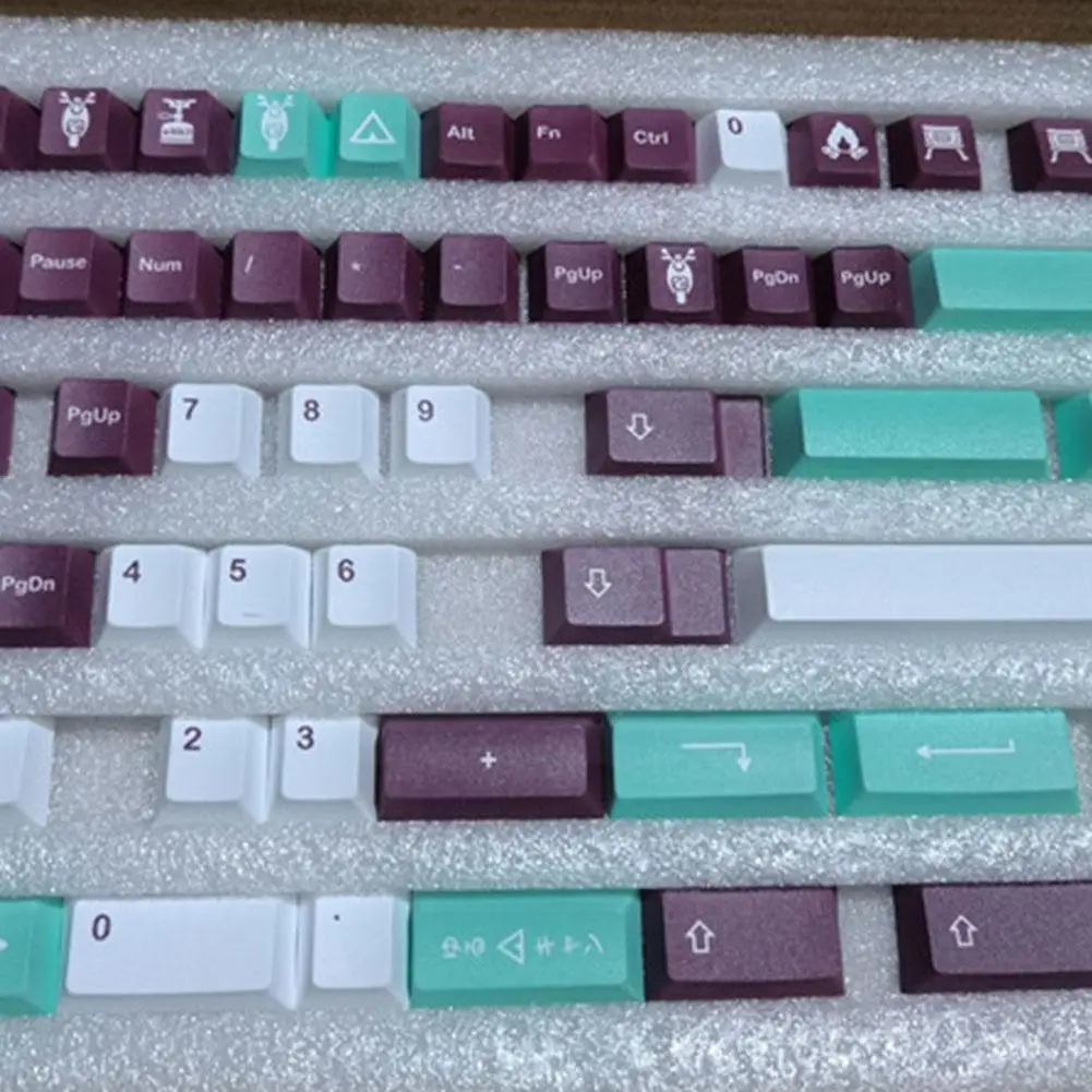 

140 Pbt Yuru Dye Sublimation Mechanical Board Highly Personalized Supplements For Gmk Caps 61/64/68/78/84/ E2r5 R1n0