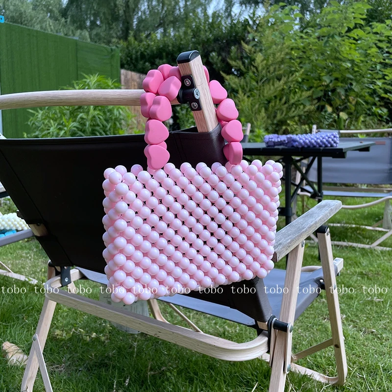 

Own Design Women Fashion Bags Beaded Simple Messenger Bag for Women Versatile Mini Candy Color Kawaii Purses and Handbags