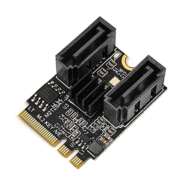 

Адаптер M2 на SATA3.0 M.2 NGFF KEY A + E PCI Express на SATA3.0, два порта, 6 гбит/с, карта расширения жесткого диска JMB582 без привода