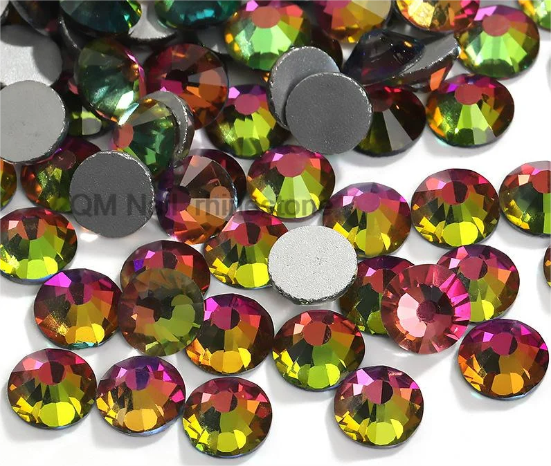 

1440 блесток, все размеры, блестящая Радужная плоская задняя часть, без горячей фиксации, стразы для дизайна ногтей, стеклянные украшения, оде...