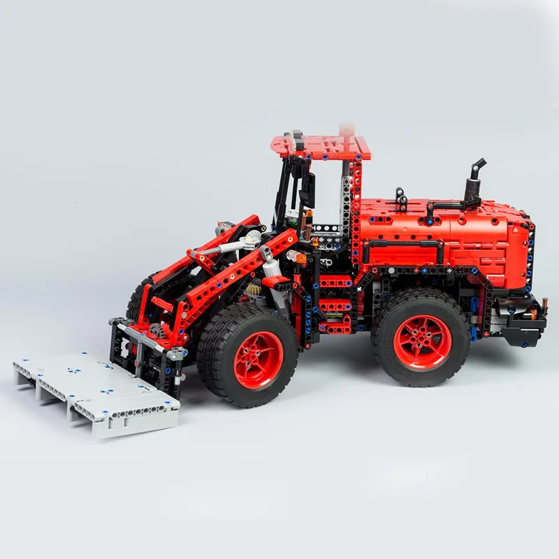 Фото 1786 деталей MOC C Колесный погрузчик: Техническая инженерная модель, конструктор, научно-фантастическая серия, Пиратское путешествие, Двигатель, Премиум-игрушка, Подарок №2