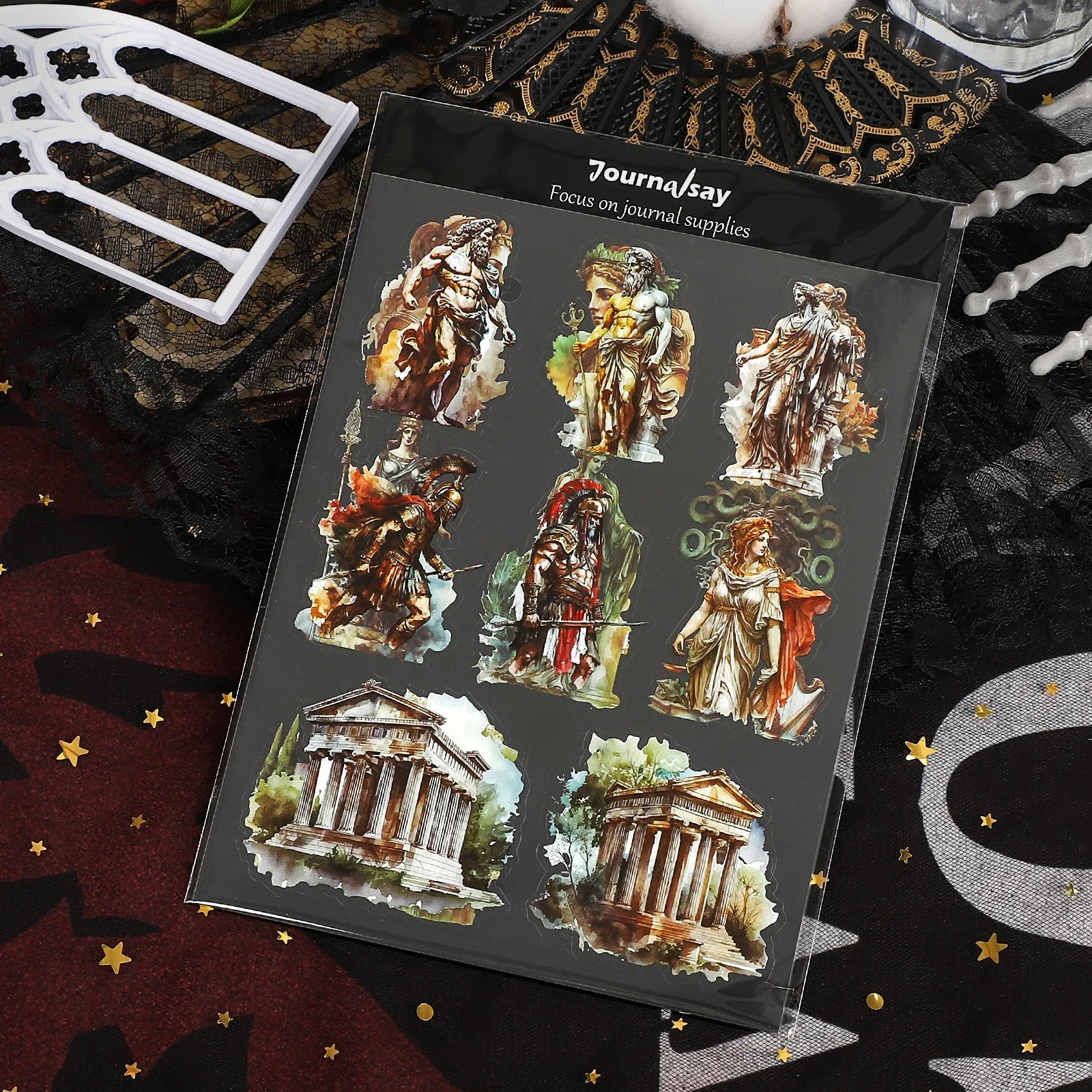 Набор стикеров JIANWU  винтажный греческий мифология яна олеговна поцелуйко славянская мифология от перуна до коляды