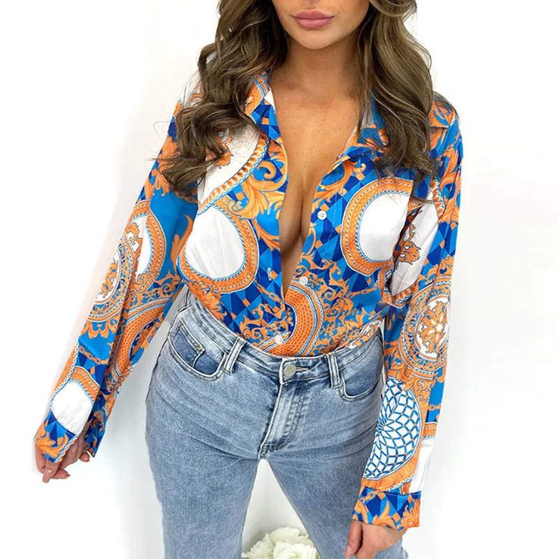 Новинка 2022 осенняя Стильная молодежная Повседневная шифоновая рубашка Джокер