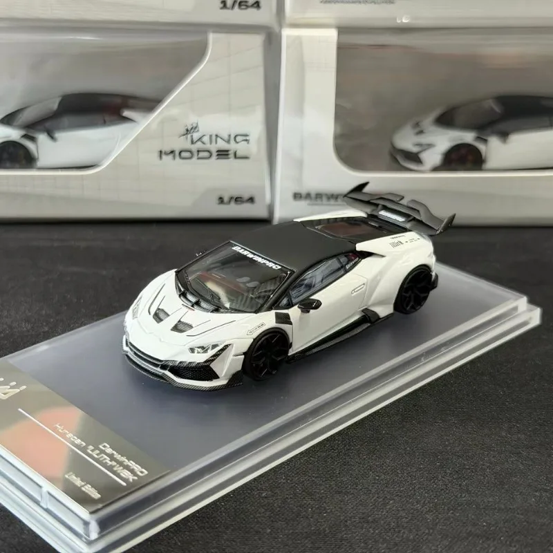 Фото Модель KM King 1/64 DarwinPRO HURACAN THE LILTH WBK, литая под давлением из сплава, коллекционная модель автомобиля, подарок для мальчика, рождественский подарок. №3