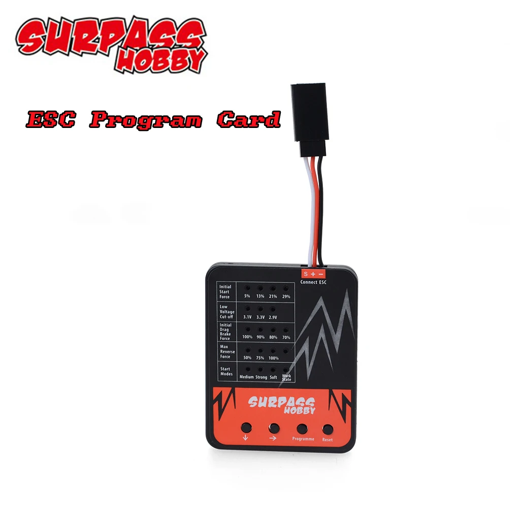 Карманная карточка для 5-слотового автомобиля 540 RC Crawler Car 45A 60A 80A