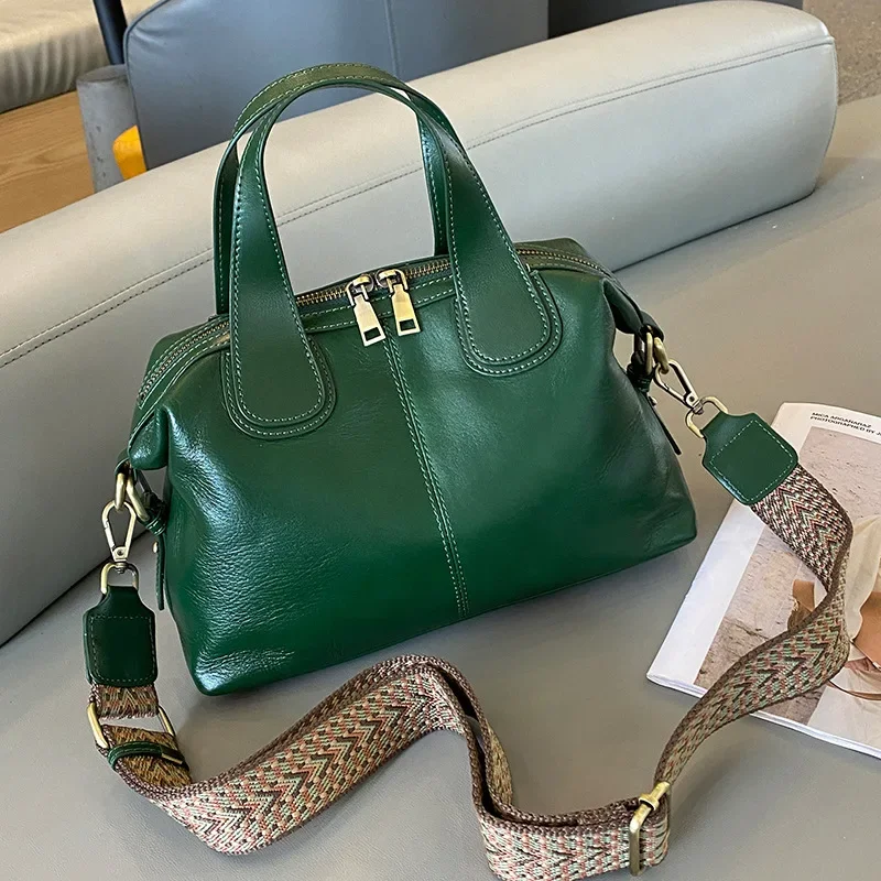 Новинка 2024 большие вместительные сумки из натуральной кожи роскошная женская