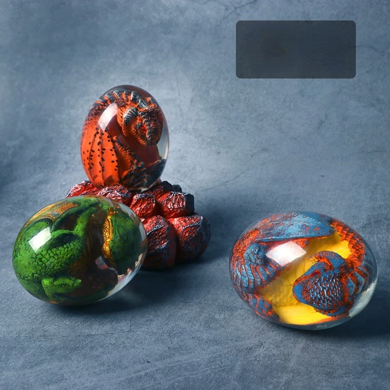 

Dinosaur Egg Hot Potter Souvenir Game Thrones Glowing Lava Dragon Egg Resin Ornament Model Toy Anime Figure