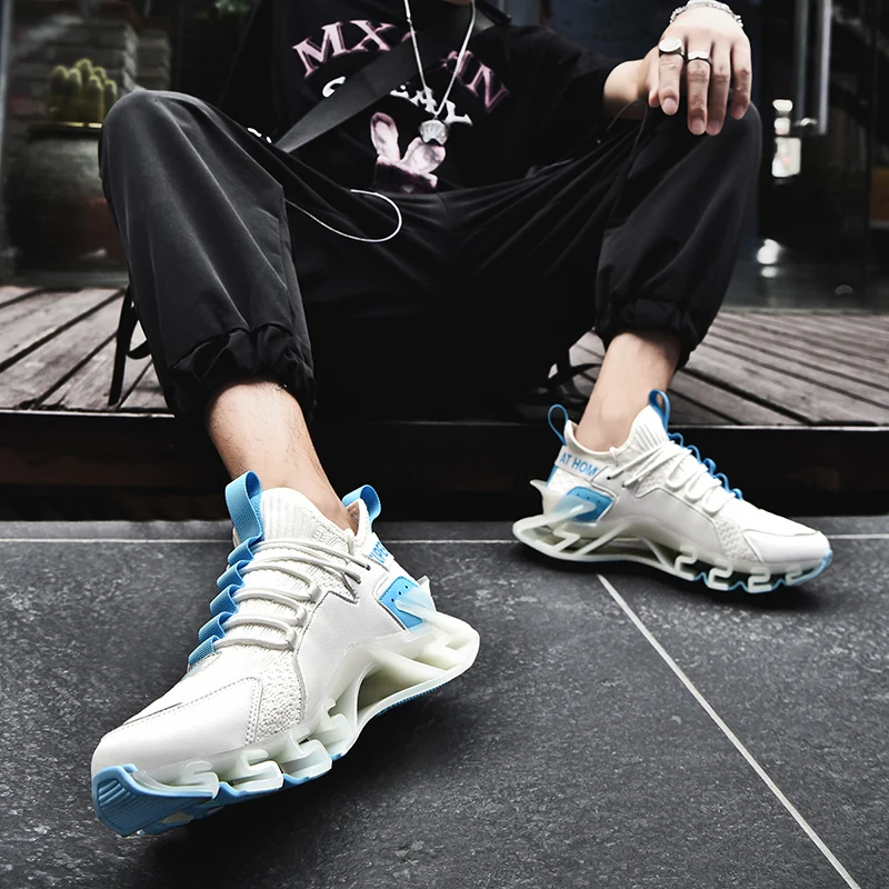 Mens Blade Running Shoes Original Designer Sneakers for Men High Quality Luxury Brand Athletic Sports Cushion Trainers Male 2023