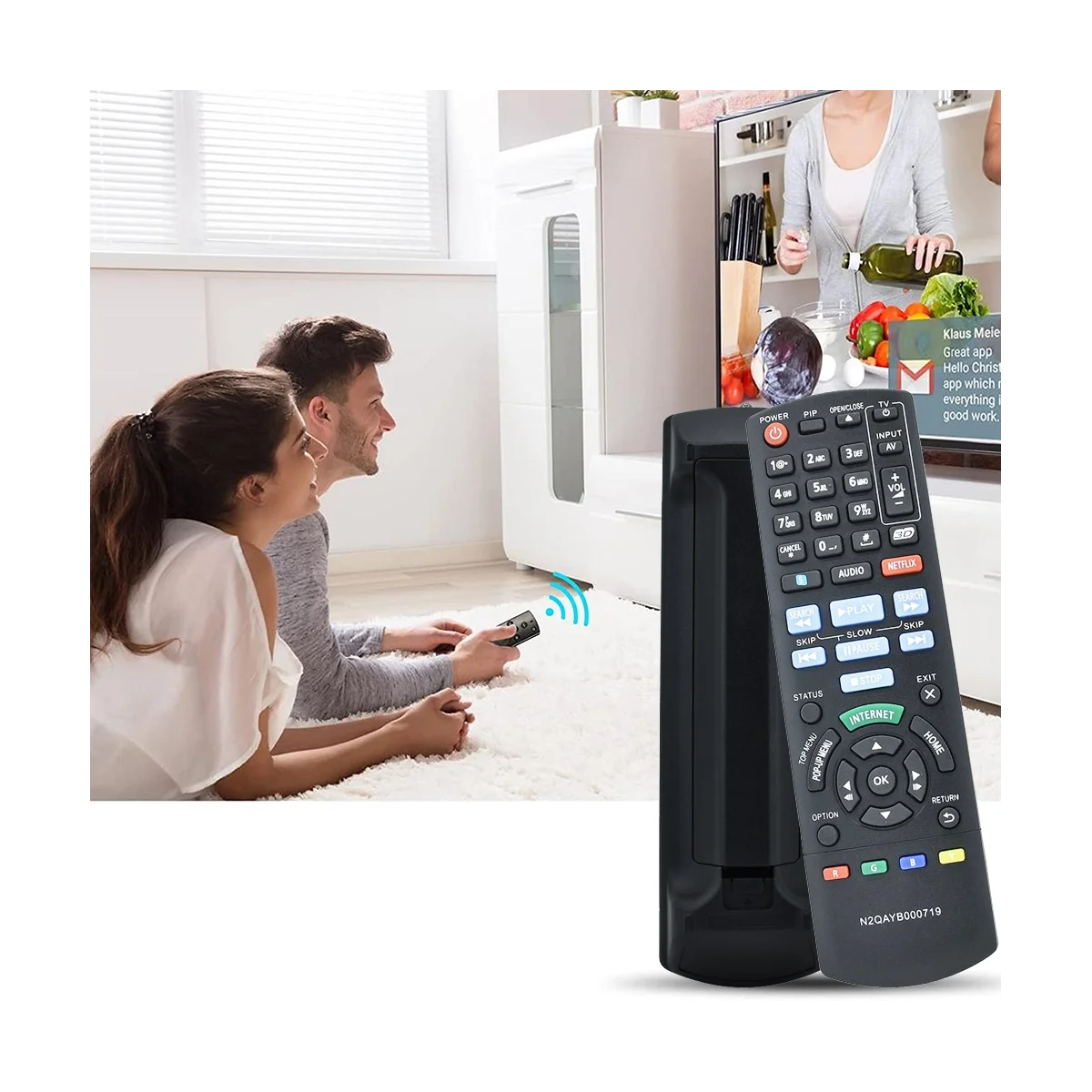Пульт дистанционного управления N2QAYB000719 для Panasonic, Blu Ray, диска, детской модели, BDT220C, замена пульта дистанционного управления