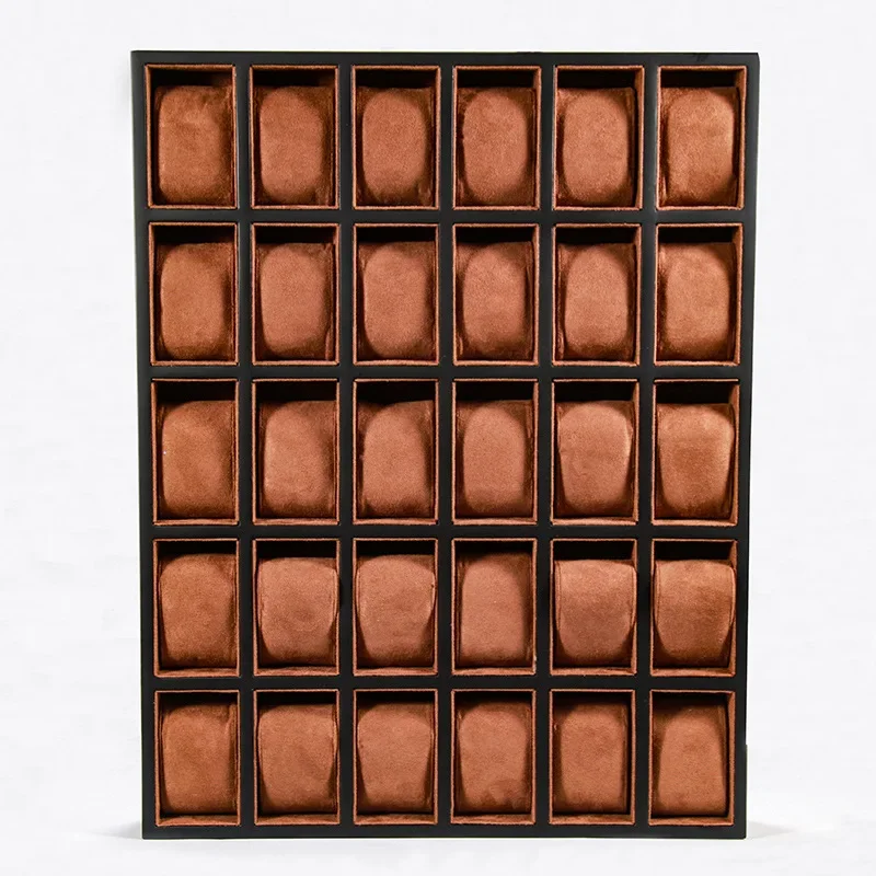 Роскошная деревянная коробка для часов органайзер с 12 отделениями коричневая