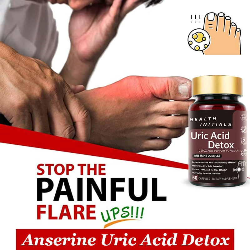 

Arthritis Treatment Pain Relief Capsules Reduce Uric Acid, Relieve Joint Swelling, Inflammation, Pain and Stiffness, Anserine