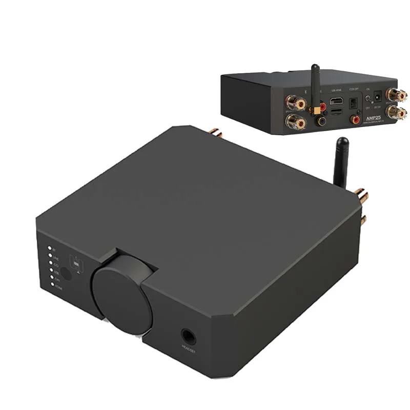 

Модернизированный высококлассный усилитель мощности звука DLHiFi AMP25 Bluetooth 5,0 100Wx2 стерео наушники Amp коаксиальное волокно с дистанционным упра...