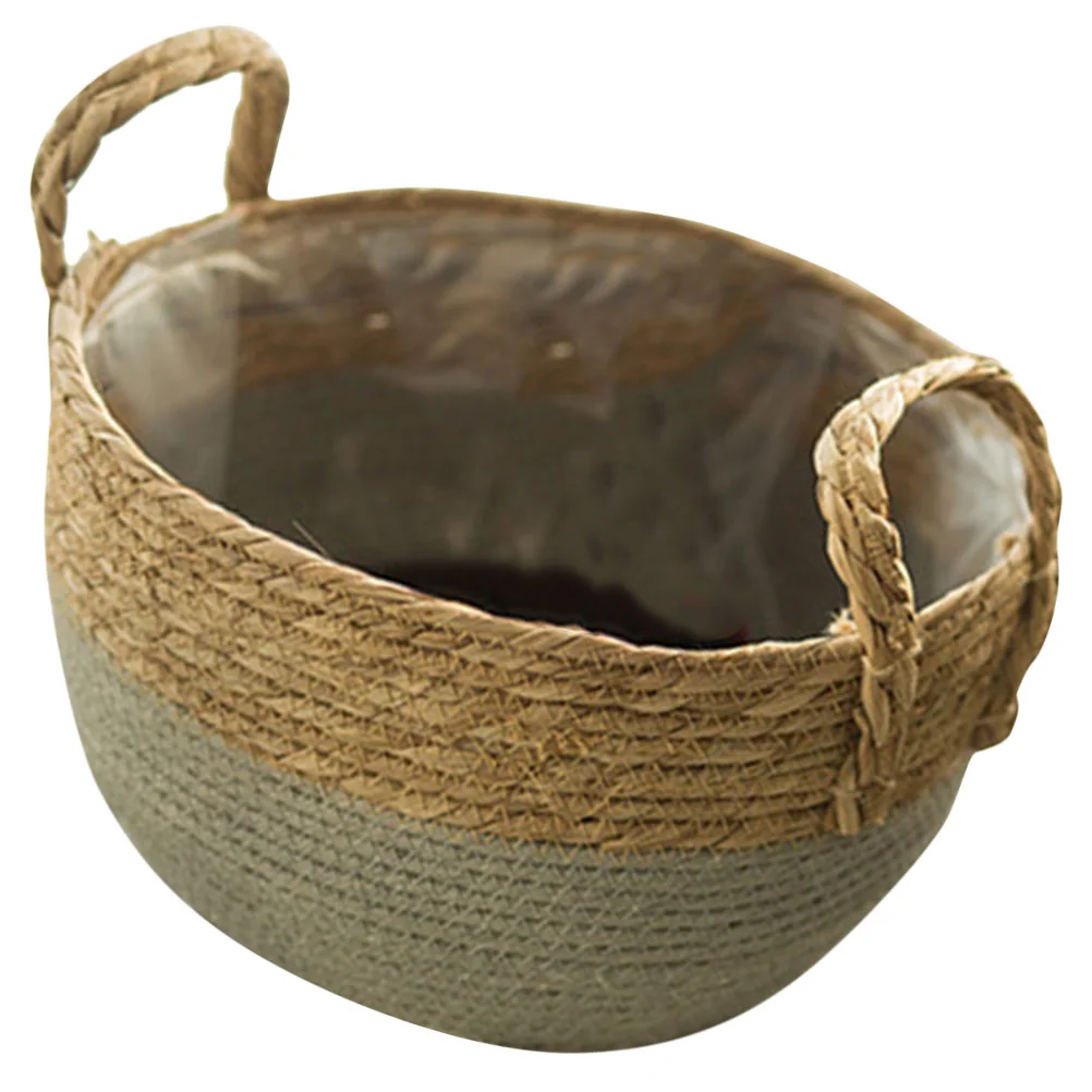 

Basket Woven Storage Baskets Round Traysundry Fruitbowl Serving Bread Holdertoy Organizer Snack Holders Sundries Multifunctional