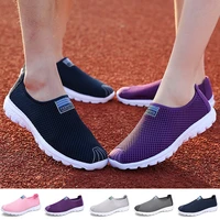 men women sneakers casual mesh breathable walking shoes comfortable slip on jogging shoes