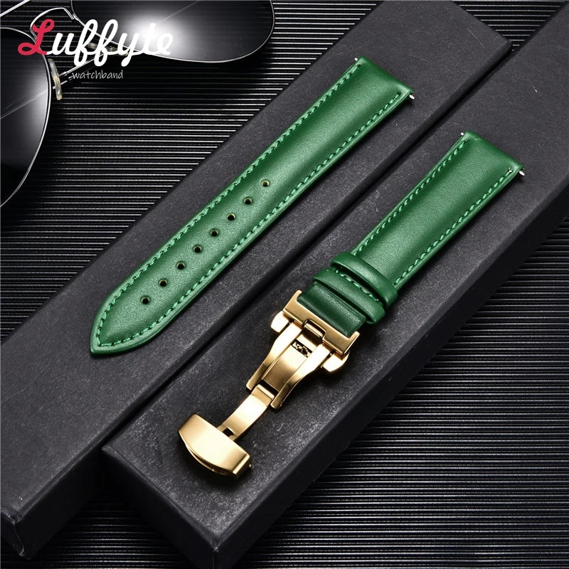 

20mm 22mm Leather Band for Samsung Galaxy Watch 4 Classic/5 Pro Active 2/3/46mm Bracelet Huawei GT/2/3 Pro Galaxy Watch 4 Strap