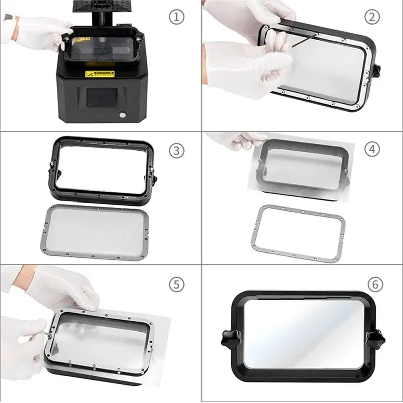 Фото Пленка N34R-2PCS NFEP, прозрачная пленка FEP 280X200x0,15 мм для Anycubic Photon S Mono ELEGOO Saturn 2, детали для 3D-принтеров №4