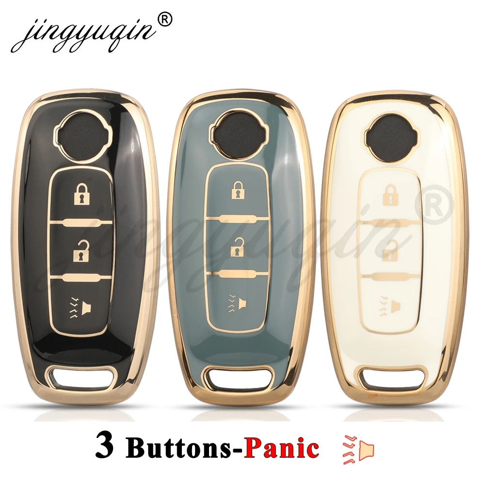 

Чехол-держатель для ключей jingyuqin из ТПУ для Nissan X-trail T33 Kicks Qashqai J12 Juke Teana Altima Ariya 2023 2024, пульт дистанционного управления