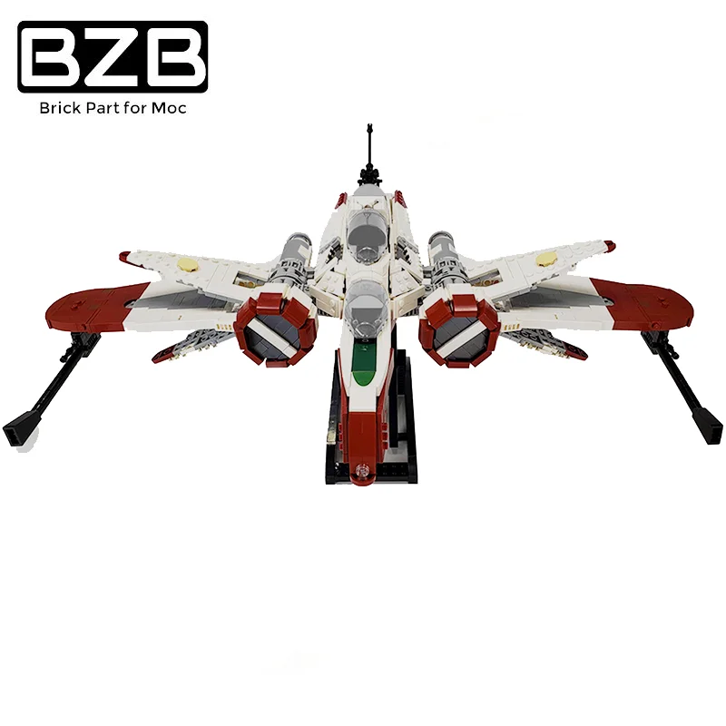 BZB MOC Star  Space Station Combat Aircraft ARC-170 Creative Aairship Building Block Model Kids Toys DIY Brick Best Gifts