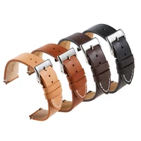 leather strap 18mm 20mm 22mm watch band mens sports loop smart watch woman bracelet belt fashion quick release design strap