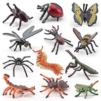 1pc simulation butterfly grasshopper honeybee insect collection models figures animal accessoires miniatures home decor kids toy