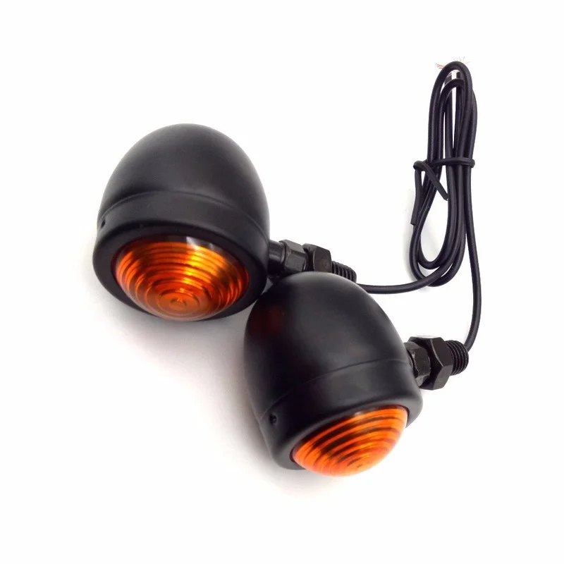 Модный 4х мотоциклетный Черный световой индикатор мигалка Чоппер Bobber Oldschool Cafe Racer