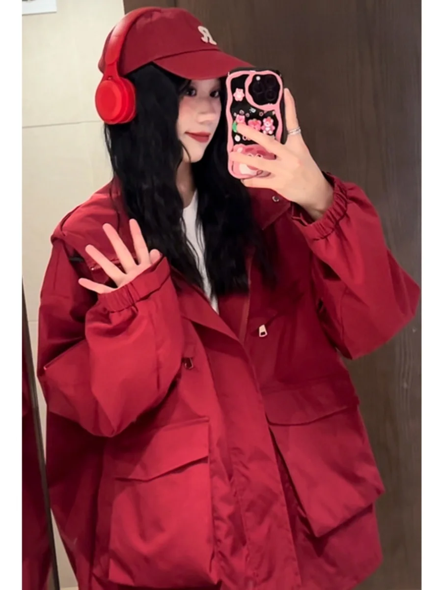 Американская винтажная куртка-карго с капюшоном на хлопковой подкладке Верхняя