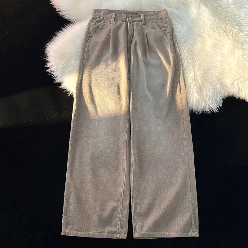 

Брюки-карго мужские/женские на пуговицах, модные вельветовые спортивные штаны, винтажная уличная одежда, хлопковые повседневные брюки оверсайз 3XL