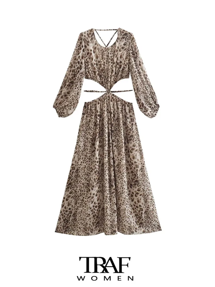 

Платье-миди с длинным рукавом и открытой спиной, на эластичных бретельках