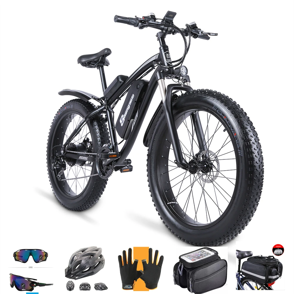 

Shengmilo Electric bicycle 1000W Fat Tire Electric Bike MX02S Adult ebike Mountain Cycling Bicycle 48V17AH Lithium Battery