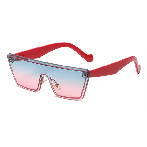 Новинка модные цельные прямоугольные ветрозащитные солнцезащитные очки для улицы для женщин и мужчин трендовый продукт 2023 ins безрамные очки для вождения uv400