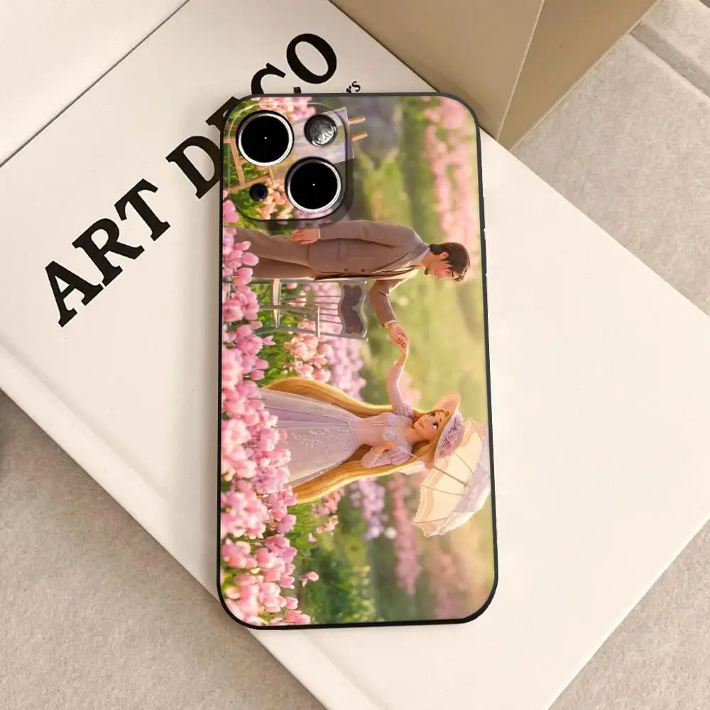 Фото Чехол для телефона R-Rapunzel Flynn Couple для iPhone 17 Air 16 15 14 Plus 13 12 11 Pro Max 16e, ударопрочный, с прозрачной задней панелью HD. №2