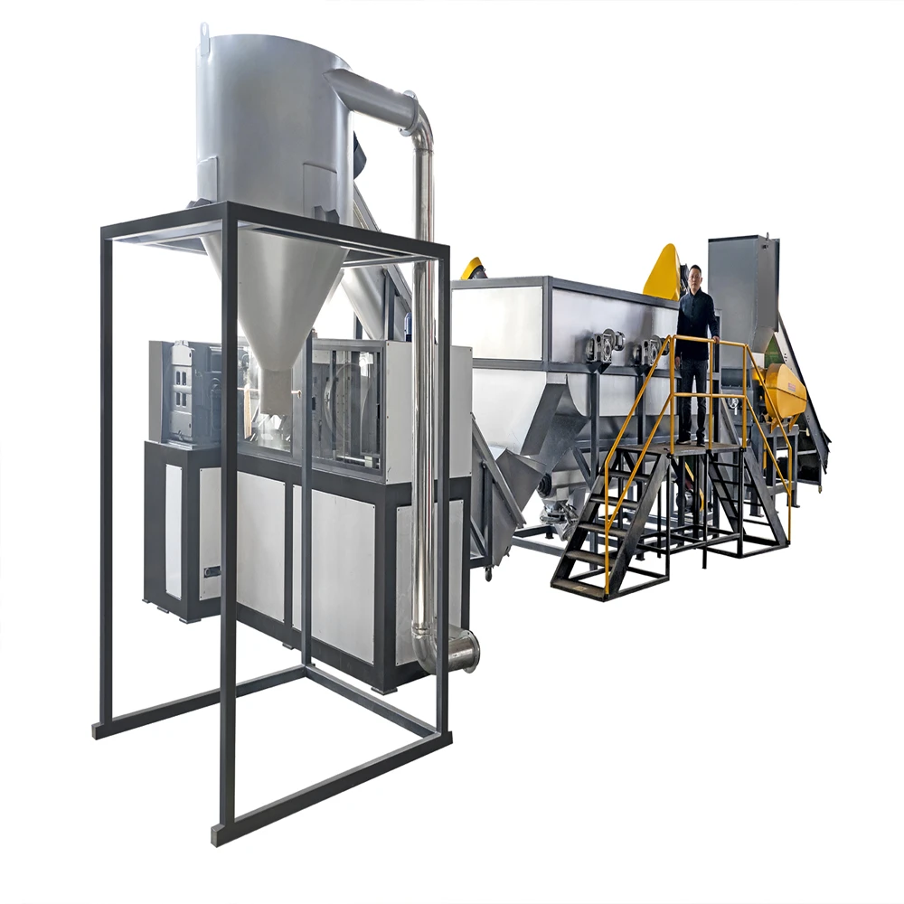 Фото Установка для мойки и переработки отходов HDPE, LDPE, PP, пленки и пакетов из пластика №1