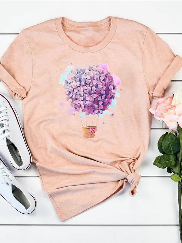 

Футболка женская летняя с коротким рукавом и принтом в виде бабочки