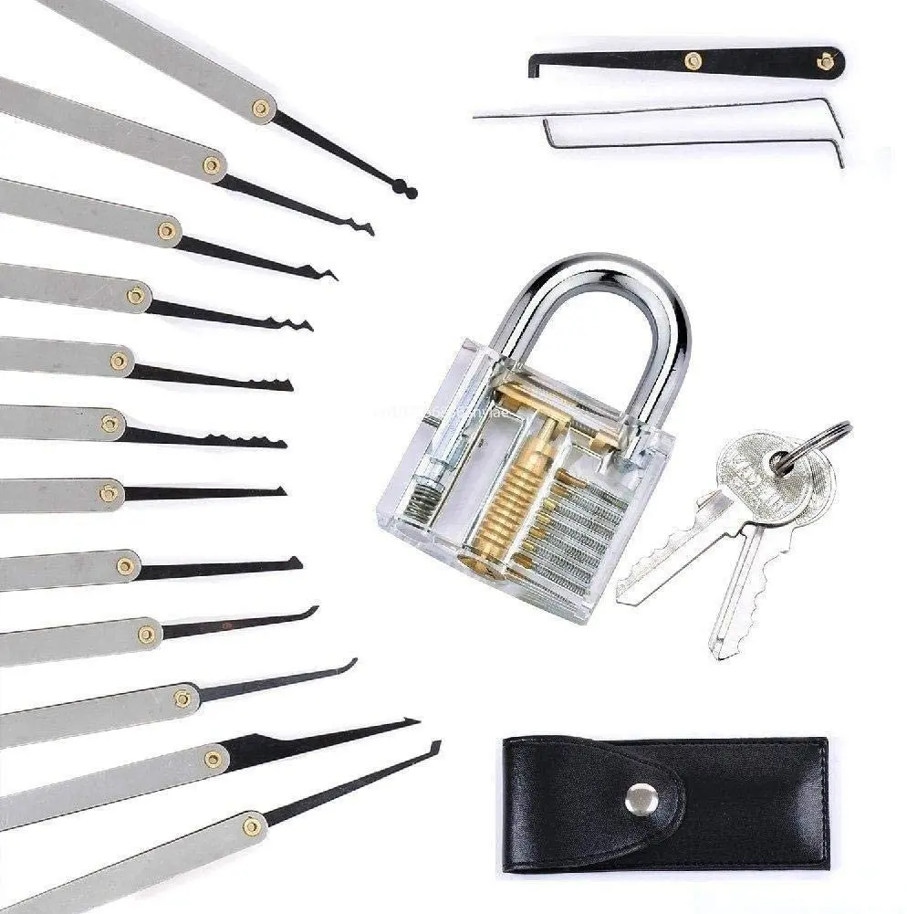 12PCS Locksmith Supplies Broken Key Auto Extractor Remove Hooks Stainless Steel DIY Hand Tools Hardware pick set
