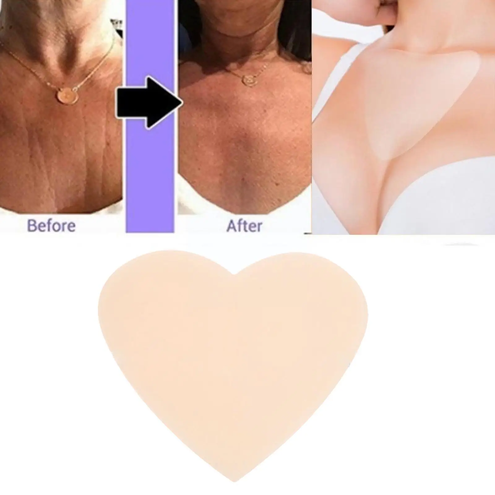 

Silicone Transparent Removal Patch Reusable Anti Wrinkle Breast Body Anti Pad Chest Care Lifting Patch Skin Aging Chest D5T2