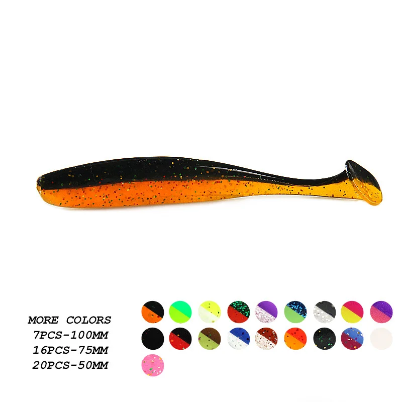 2023 Supercontinent shiner 50mm 75mm 100mm Fishing Lures soft Artificial Bait easy for hooking up big pike