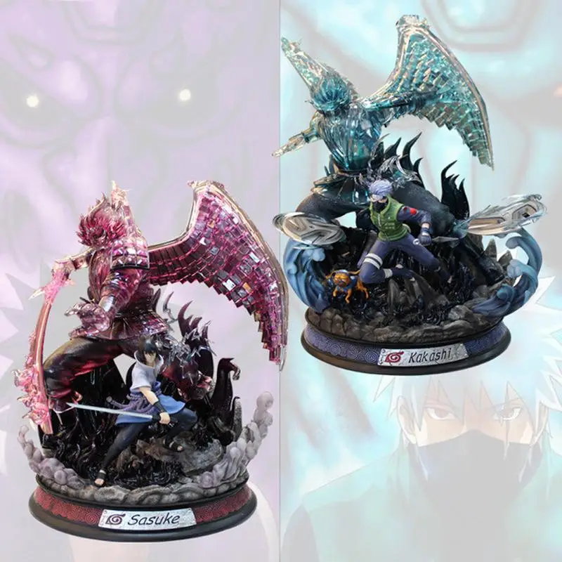 

Наруто Саске Итачи Учиха Хатаке Какаси сусано резонансная Коробка Большая фигурка модель коллекционные украшения праздничные подарки