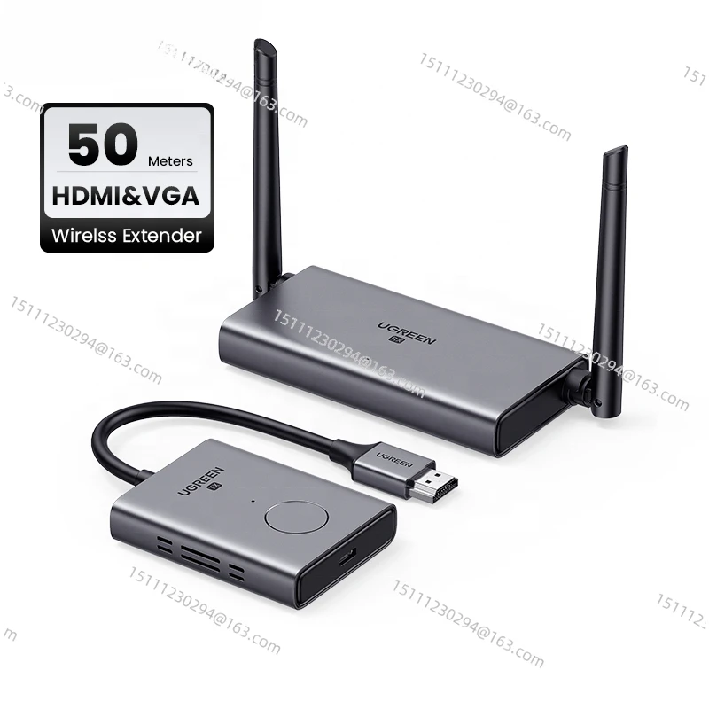 НОВЫЙ UGREEN беспроводной HDMI удлинитель видео передатчик и приемник комплект 5G 50M