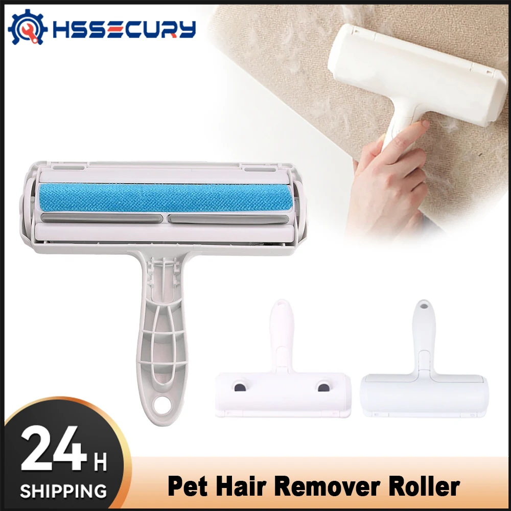Pet Hair Remover Roller Cat Dog Hair Cleaning Brush Removing Dog Cat Hair From Furniture Carpets Clothing Self-Cleaning Lint