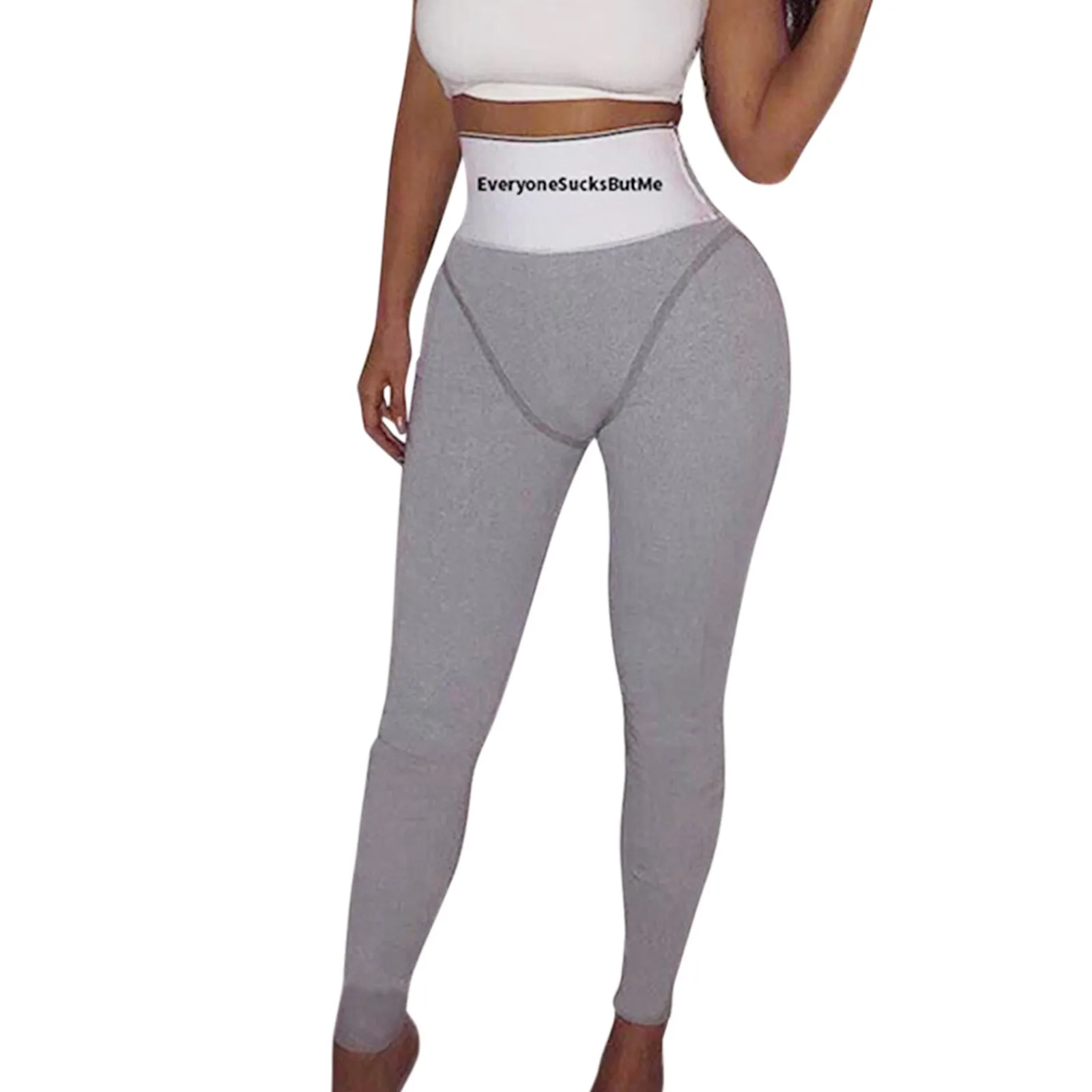 

Женские модные леггинсы для коррекции фигуры, спортивные хлопковые брюки с высокой талией для фитнеса с пузырями и ягодицами, женская одежда, штаны с буквенным принтом