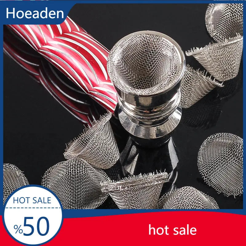 

20Pcs Dry Pipe Metal Filter V-Shaped Mesh Pipe Accessories Combustion Net Tobacco Pipe Stainless Steel Hookah Filter Net