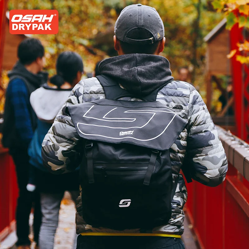 

Дорожный рюкзак OSAH 22L для улицы, водонепроницаемая дорожная сумка для ноутбука, для пеших прогулок, кемпинга, велоспорта, черная серая/спорт...