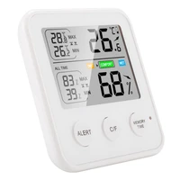 Home Indoor Electronic Hygrometer Thermometer LCD Digital Temperature Humidity Meter Weather Station for Bed Room Office Home