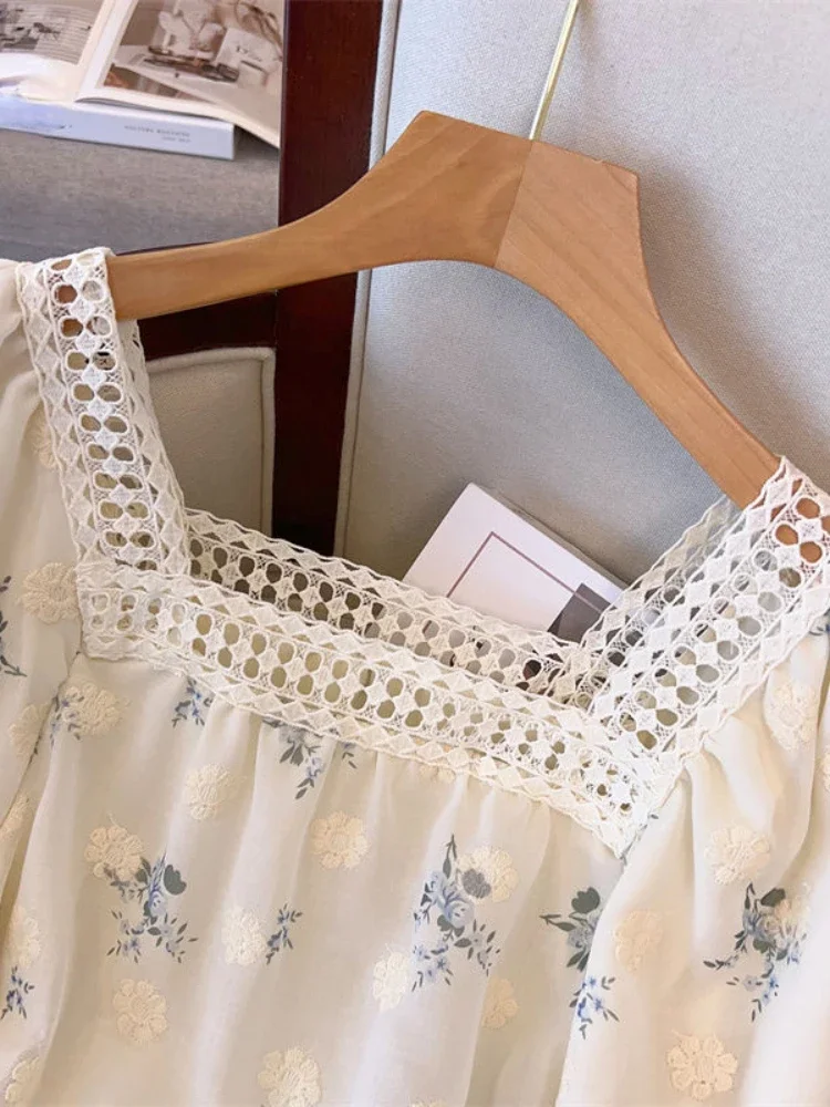 Блузка женская с цветочным принтом дизайнерская Повседневная Свободная рубашка