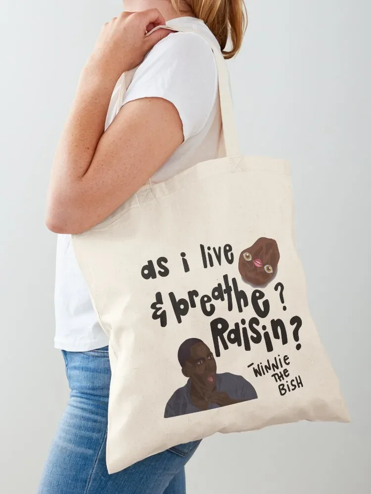WINSTON SAYING RAISIN Tote Bag холщовая сумка для покупок мужская женщин женская