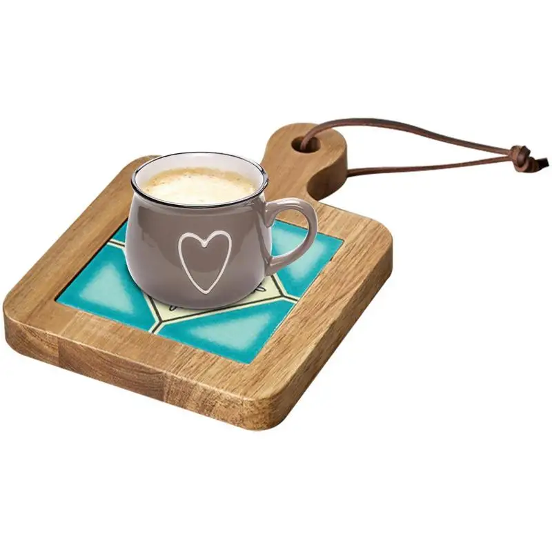 

Подставки под деревянную плитку, японские керамические деревянные подставки, подставки для кастрюль, креативные подставки для напитков дл...