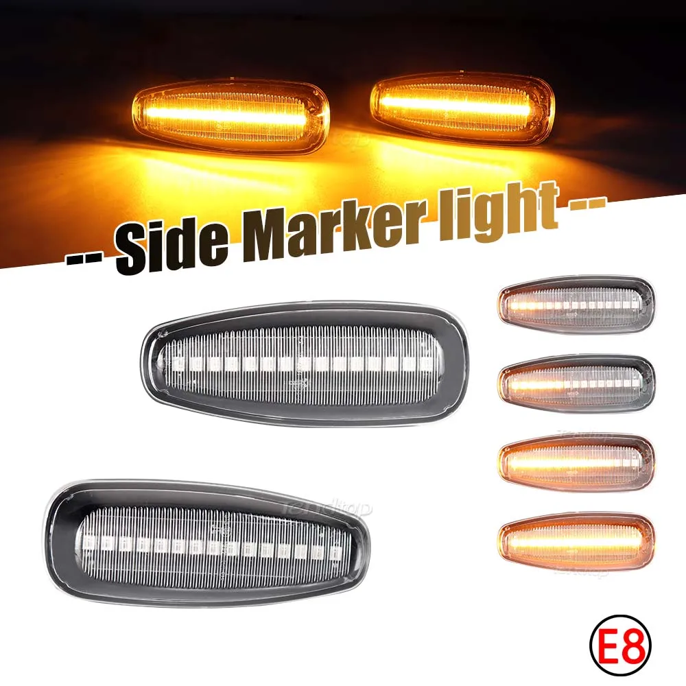 2 шт. динамический указатель поворота боковой габаритный фонарь для Hyundai i30 Azera